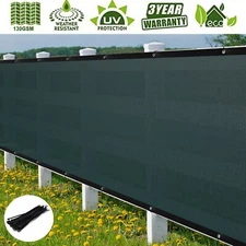 4' 5' 6' 8' x 50' Fence Windscreen Privacy Screen Shade Cover Mesh Fabric Garden