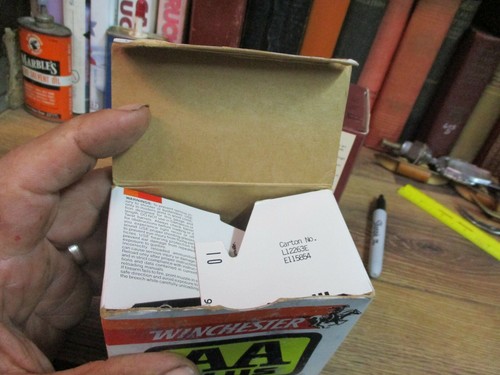 WINCHESTER WESTERN AA PLUS TARGET LOAD shot shell shotgun EMPTY BOX 12 ga - Picture 8 of 8