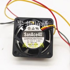 Sanyo 109P0424H7D01 4015 DC24V 0.08A 4CM 3-Wire Drive Cooling Fan