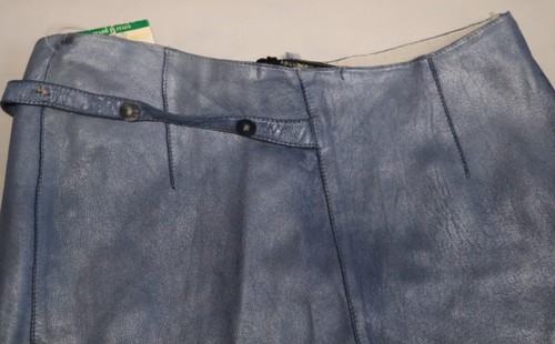 COLLEZIONE PRIVEE? gonna in pelle blu taglia 38 (nuova con etichette) Italia prezzo al dettaglio consigliato: 199€ - Foto 10 di 12