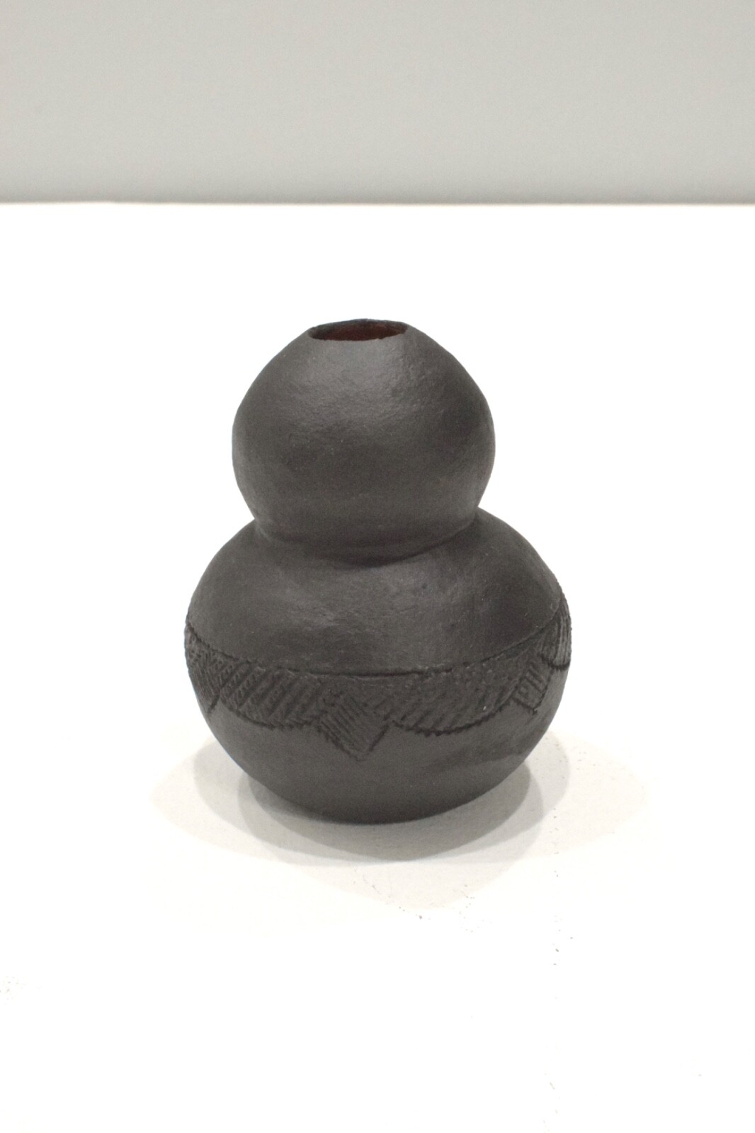 African Zulu Etched Pottery Vase