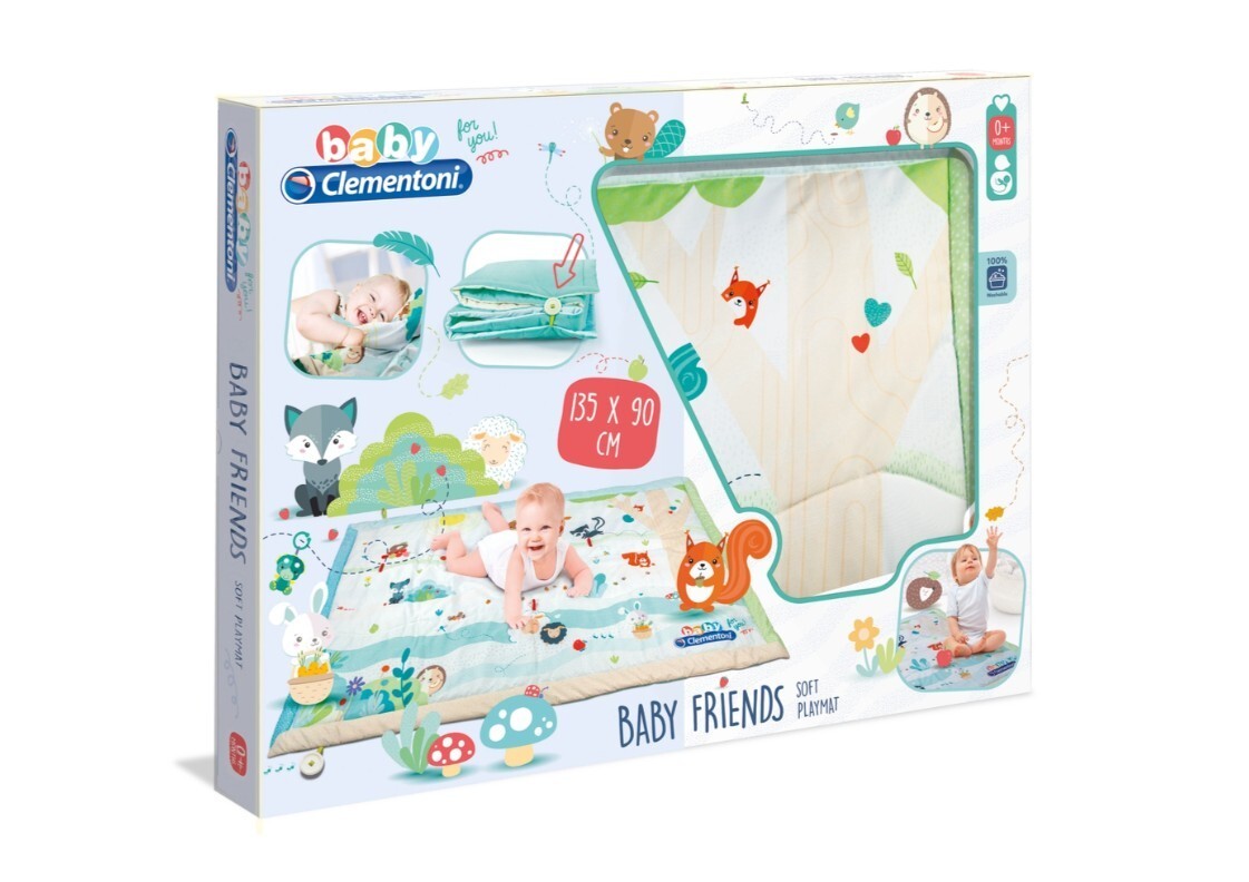 Tapis d'éveil Clementoni idéal pour les moments d'éveil de votre bébé dans le salon