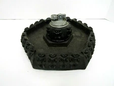 VTG 1960's Coco Joe's Hawaii  Lava Table Ashtray Lighter Set Petroglyphs