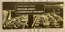 Vntg McDonnell Douglas Vehicle Energy Conservation Program Booklet 1974 Rare!
