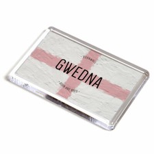 FRIDGE MAGNET - Gwedna, Cornwall - Born and Bred