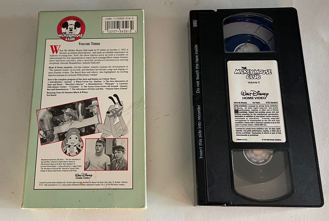 The Mickey Mouse Club Volume 3 1957-58 Curiosity With Jiminy