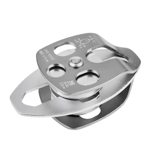 Multipurpose 32KN Heavy Duty Pulley Double Sheave Rigging Arborist Rock Climbing - Picture 6 of 12