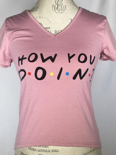 Doin? Friends Joey Pink V-Neck T-Shirt 
