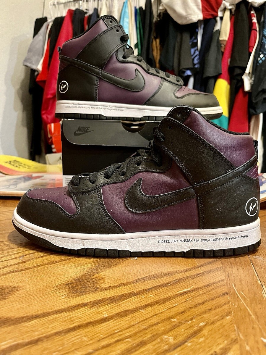 dunk high x fragment design black