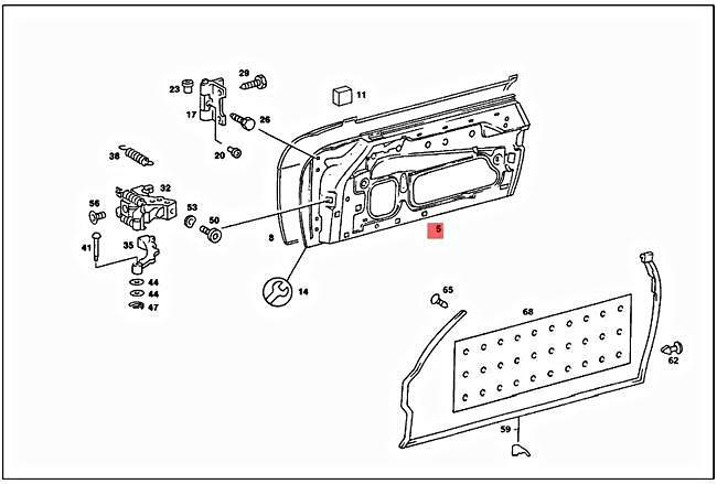 Genuine MERCEDES SL R107 DOOR SHELL LEFT A1077202705 | eBay