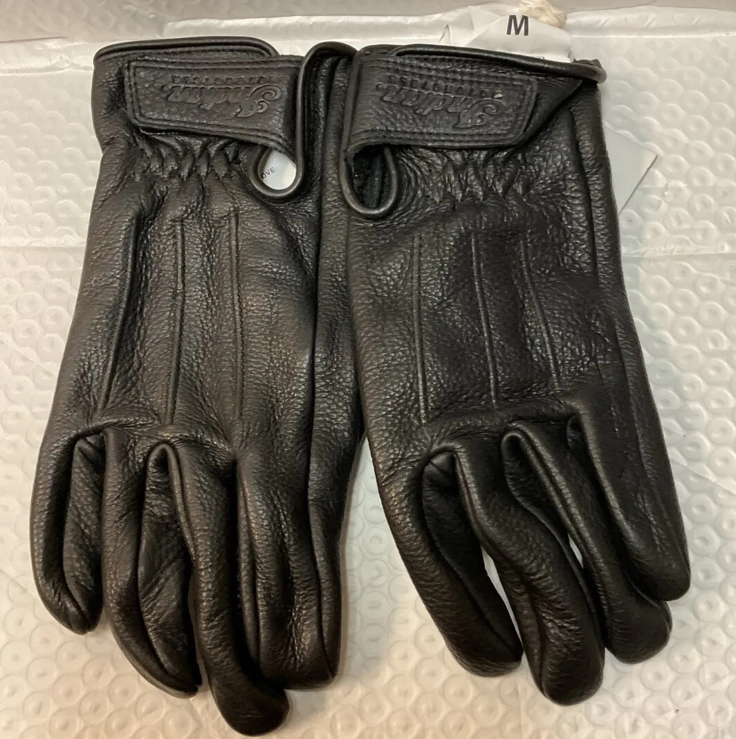 Indian Motorcyle Deerskin Strap Gloves Women
