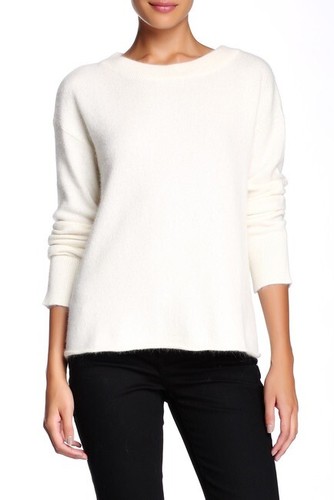 $225 Rachel Zoe Womens Lera Angora/ Wool Soft Fuzzy Boxy Pullover Sweater~XS - 第 2/12 張圖片
