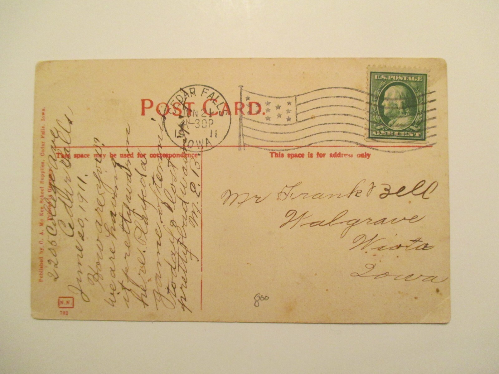 Cedar Falls Iowa Postcard Normal Street 1911 IA eBay