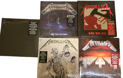 METALLICA 5 CD Lot - NEW/SEALED Kill'em All/Ride Lightning/Master/Justice/Black