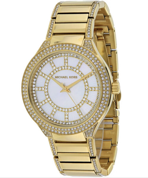 Like NEW! Gold Michael Kors Women\'s Kerry White MOP Dial Watch - MK3312 Michael Kors Ladies Watch Kerry MK3312 | Watches Prime main image 4