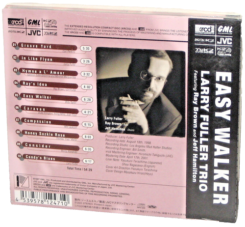 XRCD CD GML-30421: Larry Fuller Trio - Easy Walker - 2001 JAPAN OOP SEALED - Picture 2 of 2