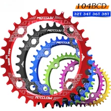 Mountain Bike 104BCD Sprocket 32/34/36/38T Narrow-width Tooth Plate for Shimano