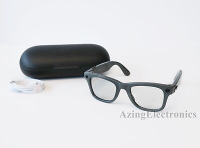 Ray-Ban Stories Wayfarer RW4002 Smart Glasses 50mm Shiny Olive G 