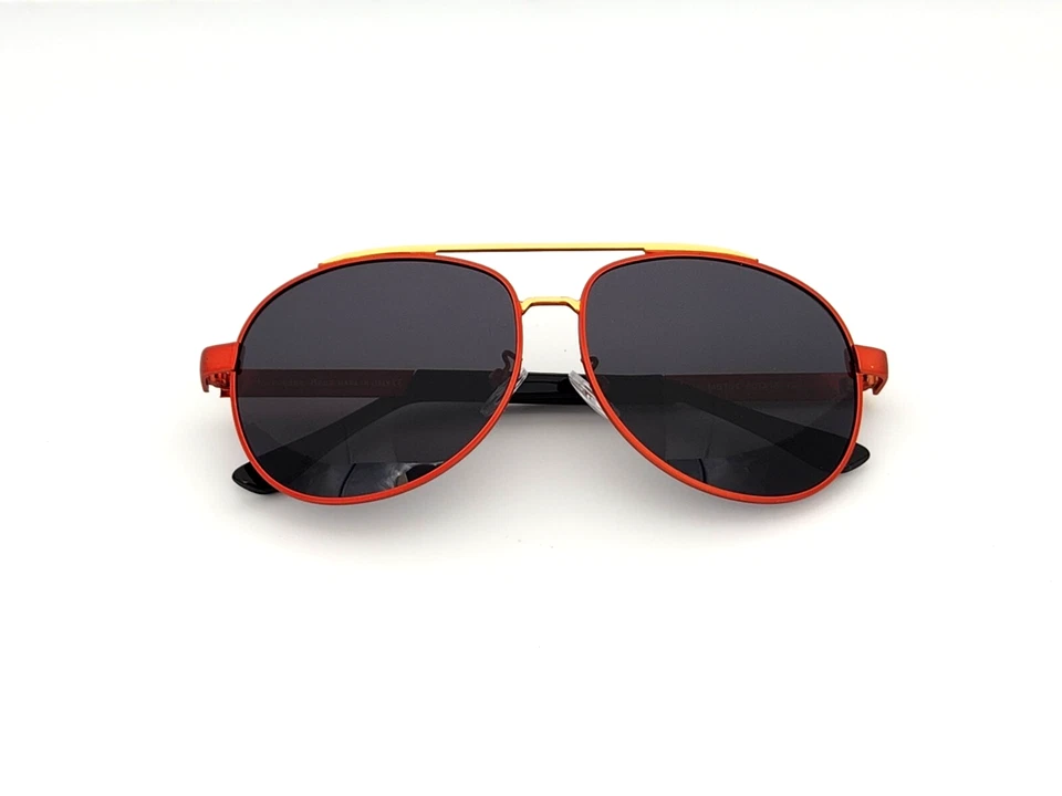 Gafas de sol polarizadas Mercedes Benz metal aviador marco rojo-dorado lentes de humo MB8 Foto 4 de 4