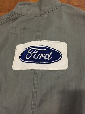 Vintage Ford (script) Work Wear HBT Jacket Lab Coat Ford