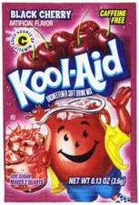 Kool-Aid Black Cherry Unsweetened Soft Drink Mix, 0.13-Ounce Envelopes 48 CT 