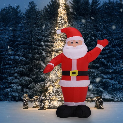 Inflatable LED Santa Claus Blow Up Father Christmas Xmas Party Outdoor