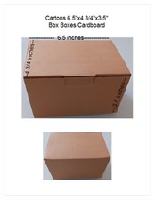 25 6.5"x4 3/4"x3.5" Box Shipping Boxes Moving Packing Storage Cartons