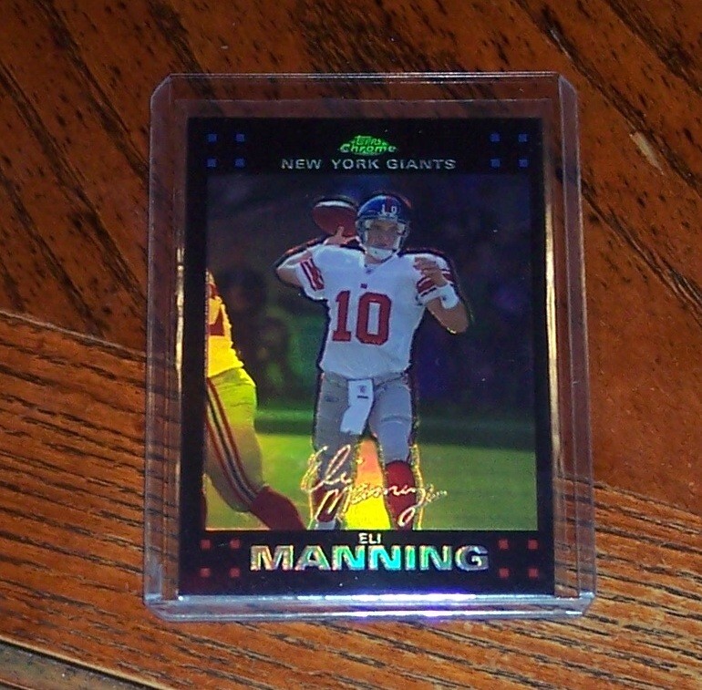 Eli Manning 2007 Topps Chrome Refractor Parallel #TC61 New York Giants