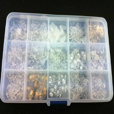 Silicone Screw On Push In Glasses Nose Pads Kit Eyeglass Eyewear Repair Tool