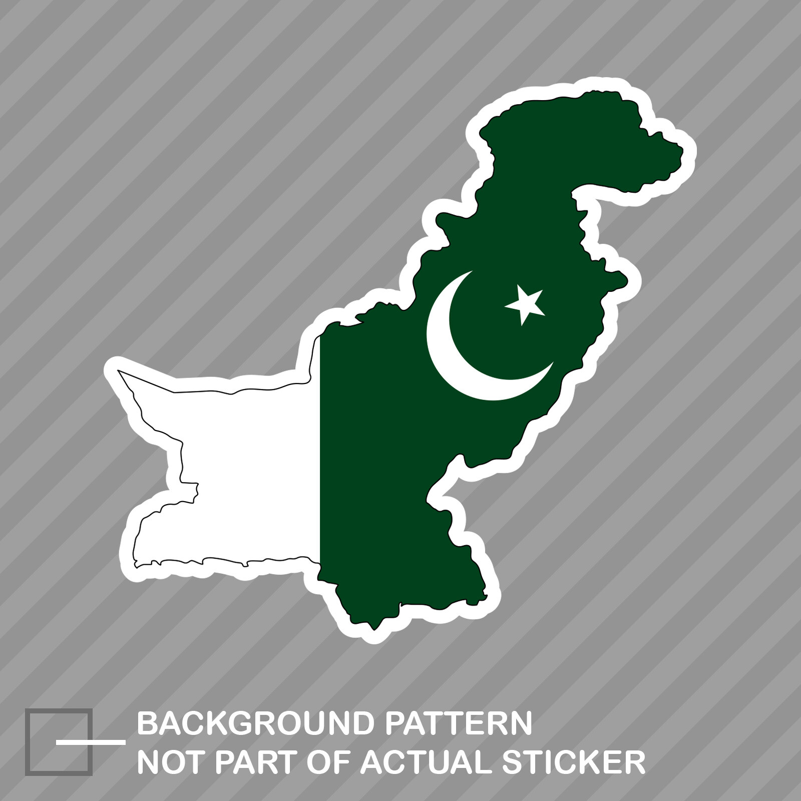 Pakistani Shaped Pakistan Flag Sticker Decal Vinyl country pride | eBay