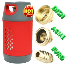 Safefill® Bottle FILLING 3 ADAPTERS SET to All Europe LPG GPL RV MOTORHOME