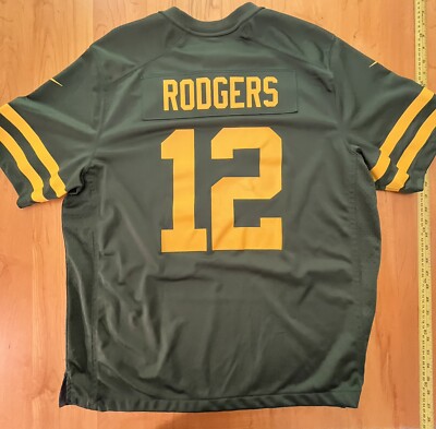 NIKE - RODGERS 　NIKE　ウェアー Men's Size 52 Aaron Rodgers Throwback Green Bay Packers Nike
