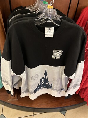 2023 Disney World Castle Spirit Jersey Sherpa Fleece Black White