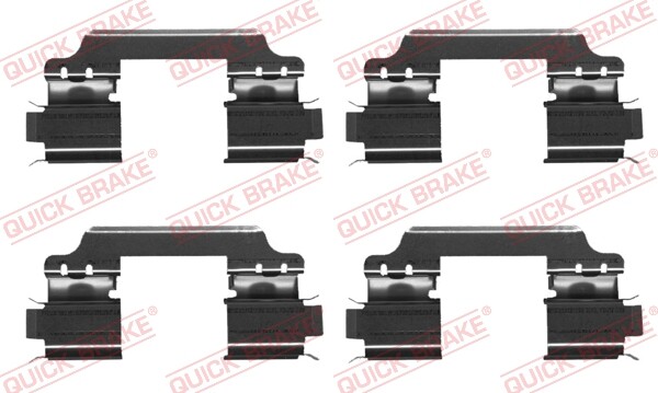 Quick Brake 109-1707 ZubehöRset, Scheibenbremsbelag FüR Fiat, Honda, Opel,-image