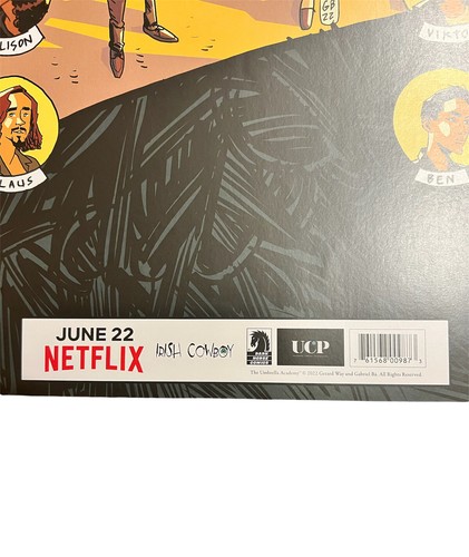 PÓSTER DEL ESPECTÁCULO UMBRELLA ACADEMY NETFLIX 11" X 17" PROMOCIONAL DARK HORSE 2022 - Imagen 2 de 4