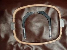 Melco Amaya XT Wood frame & arms  Apx size 20" wide and 16-3/8" tall  Sash hoop