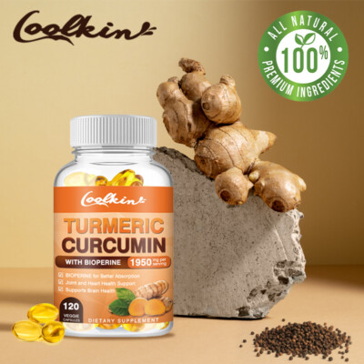 Kurkuma Curcumin 1950mg   Gelenk- Und Knochengesundheit, Lindert Entzündungen