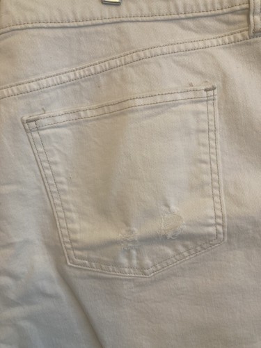 Arizona Jeans Damen Shorts Denim weiß distressed roher Saum Junior Plus 23 neu mit Etikett - Bild 11 von 17