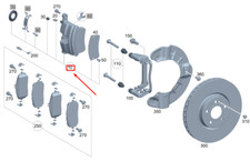 MERCEDES-BENZ GLA H247 Bremssattel vorne links A2474214100 NEU Original