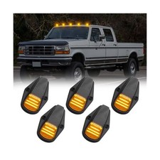 5PCS Amber LED Cab Roof Marker Running Lights Replacement for 1984-1997 F150 ...