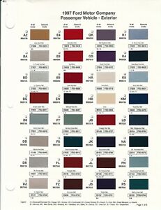 Basf Paint Color Chart