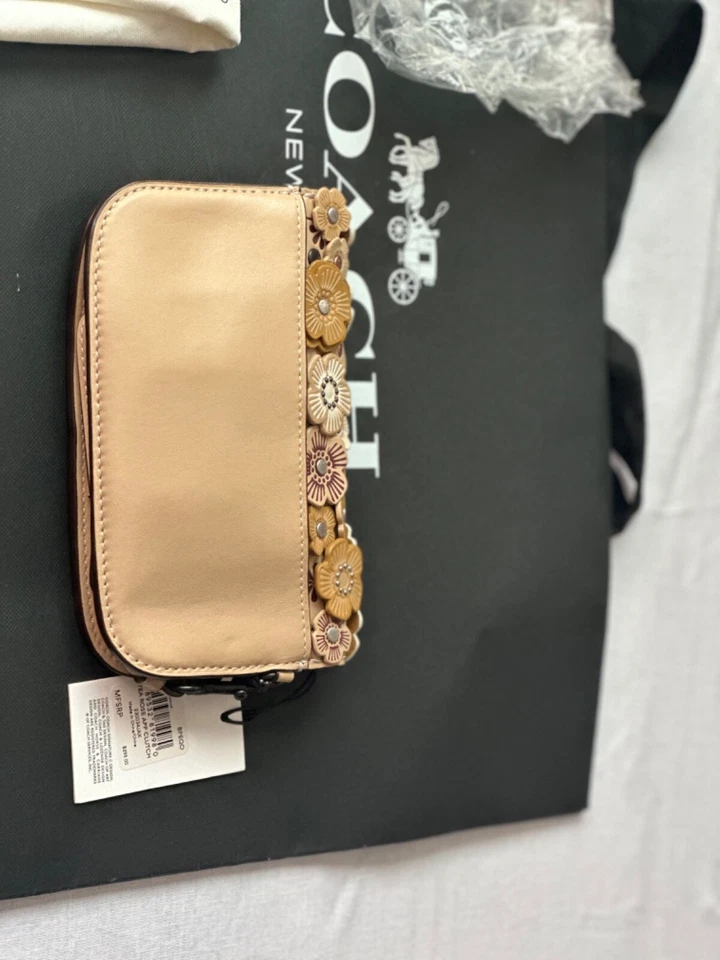 Bolso de mano Coach 1941 Tea Rose madera de haya (F58181) con cadena negra Foto 3 de 4