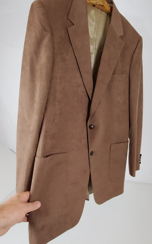 Vintage McGregor Blazer Anzug Jacke 44XL Braun Doppelknopf Taschen 70er USA Made__ - Bild 2 von 13