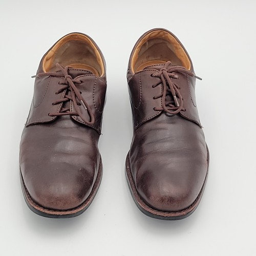 Mocassino Oxford Johnston Murphy scarpe eleganti uomo 9M pelle marrone montone accademico - Foto 2 di 16