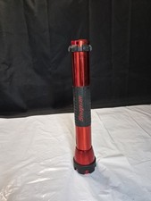 Snap-on Red Anodized Aluminum 3 D-cell Flashlight Rubber Grip 13 Works Clean