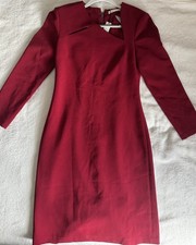 Scottie Cut Out Dress in Bordeaux ALICE + OLIVIA Color: Bordeaux