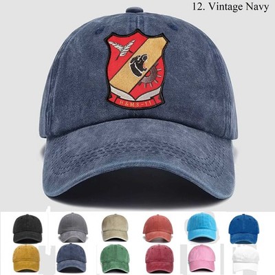 Customized Personalization Embroidered Hat USMC H&MS-11, Trucker Hat, Gift Idea