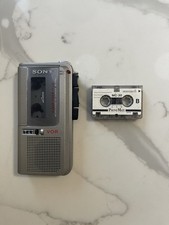 Sony M-570V VOR Handheld Cassette Microcassette Voice Recorder Tested