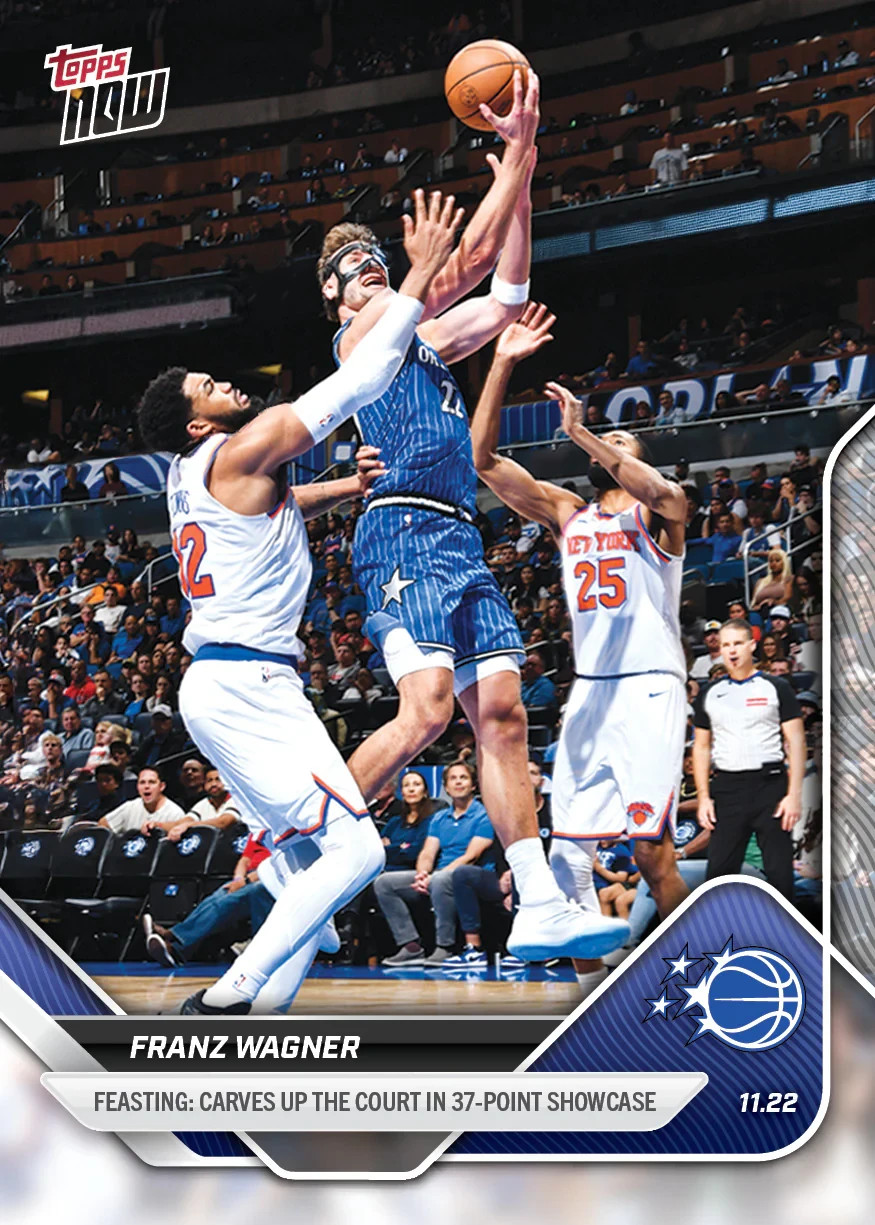 Franz Wagner Magic 37 Pt Game 2025-26 NBA Topps NOW Card 62 Presale