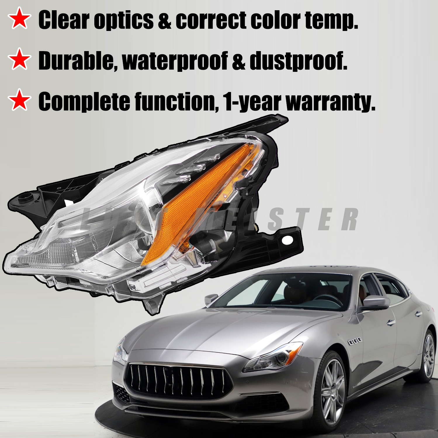 89102323 For Maserati Quattroporte Left + Right Side Headlight Assembly 2014-17